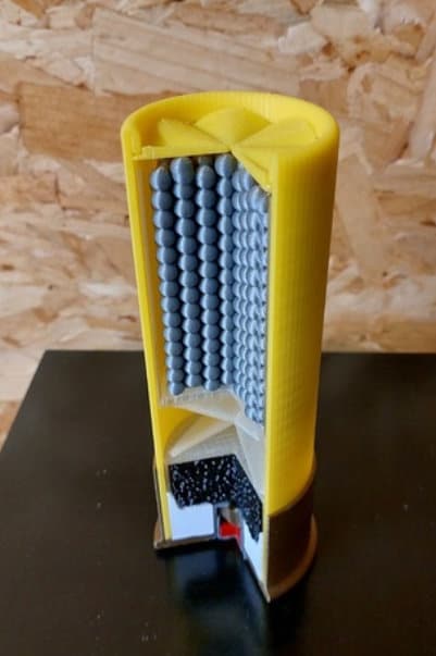 12 Gauge - 12" Cross Sectioned Shell