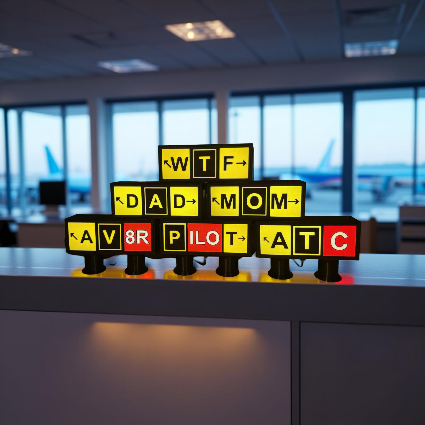 Custom Aviation Taxiway Light with USB-C Power (Customizable)