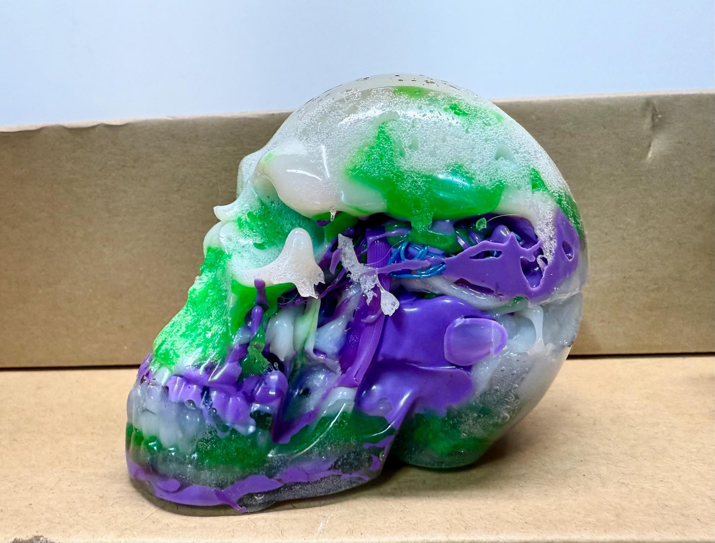 Mystery Candy Coated Skulls - Unique Colorful Skulls made out of Recycled Plastic, no resin