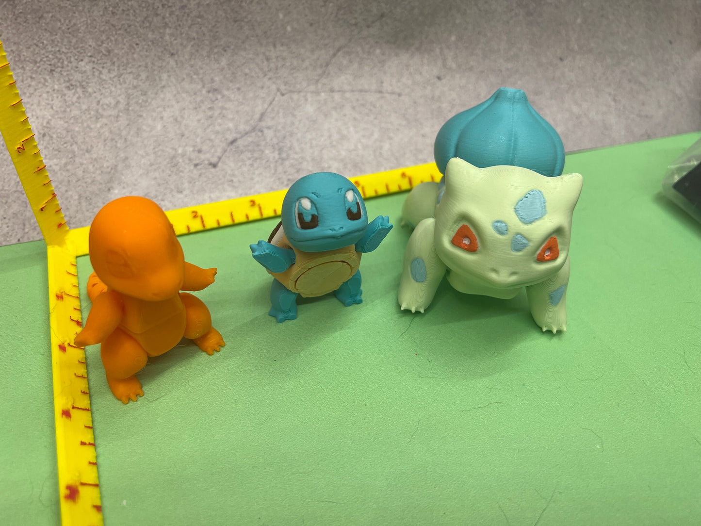 3D Printed Articulate Charmander, Bulbasaur and Squirtle fidget spinner