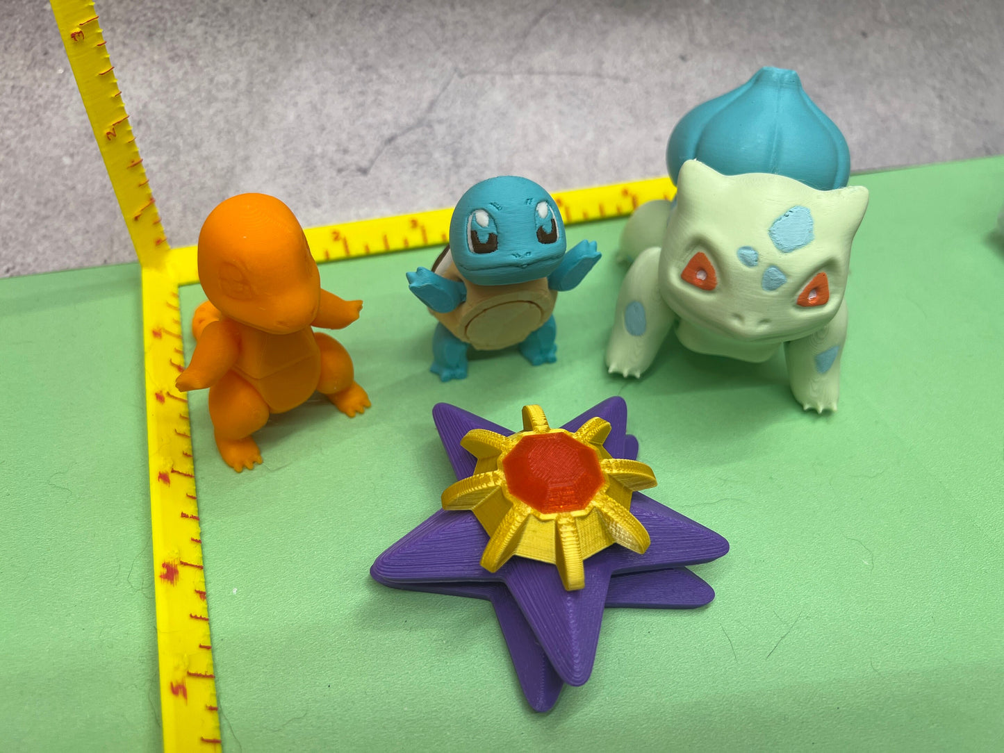 3D Printed Articulate Charmander, Bulbasaur and Squirtle fidget spinner
